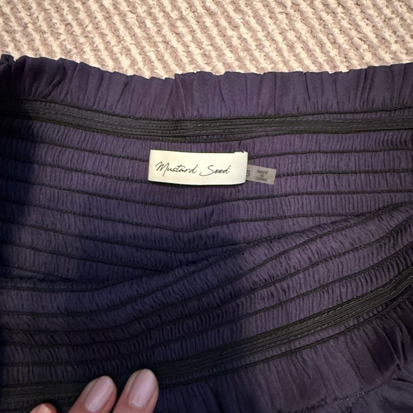 Black Ruffled Mini Skirt - Picture 3 of 3